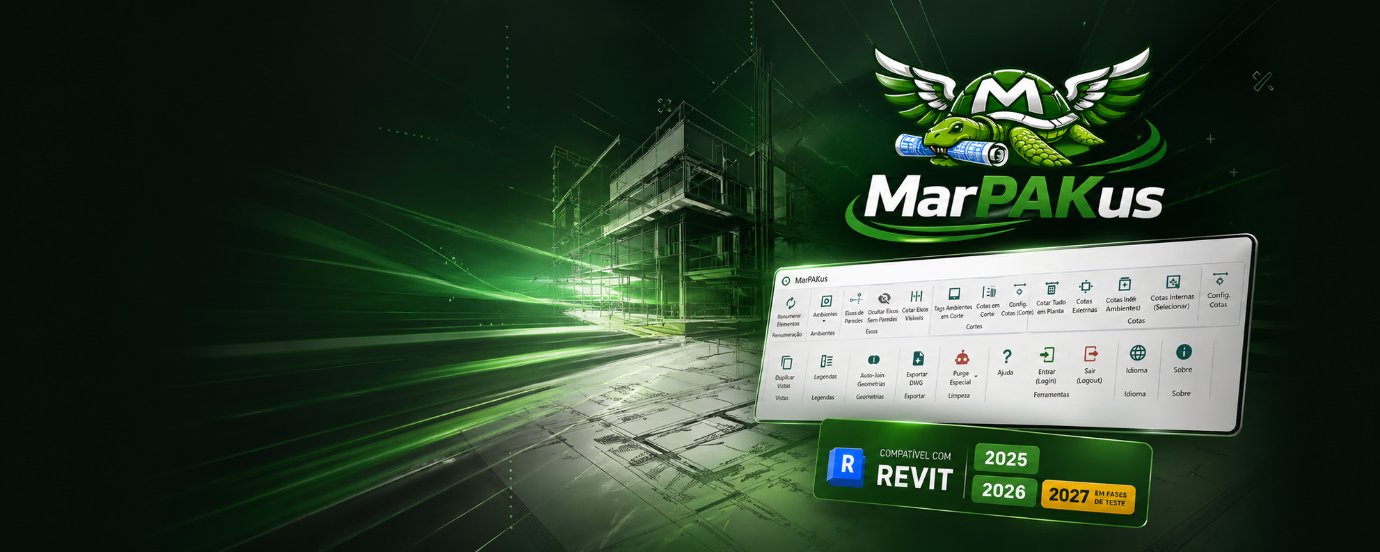 MarPAKus na ribbon do Revit