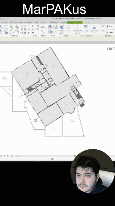 MarPAKus gerando cotas externas automaticamente no Revit
